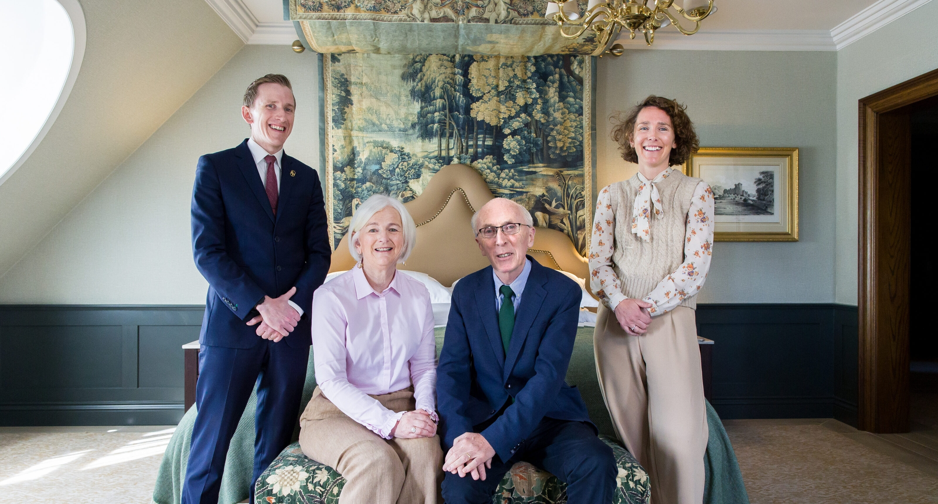 The Owners and Managing Directors of The Killarney Park hotel.
from left: Marcus Treacy, Janet Treacy, Mr. Padraig Treacy and Ciara Treacy.