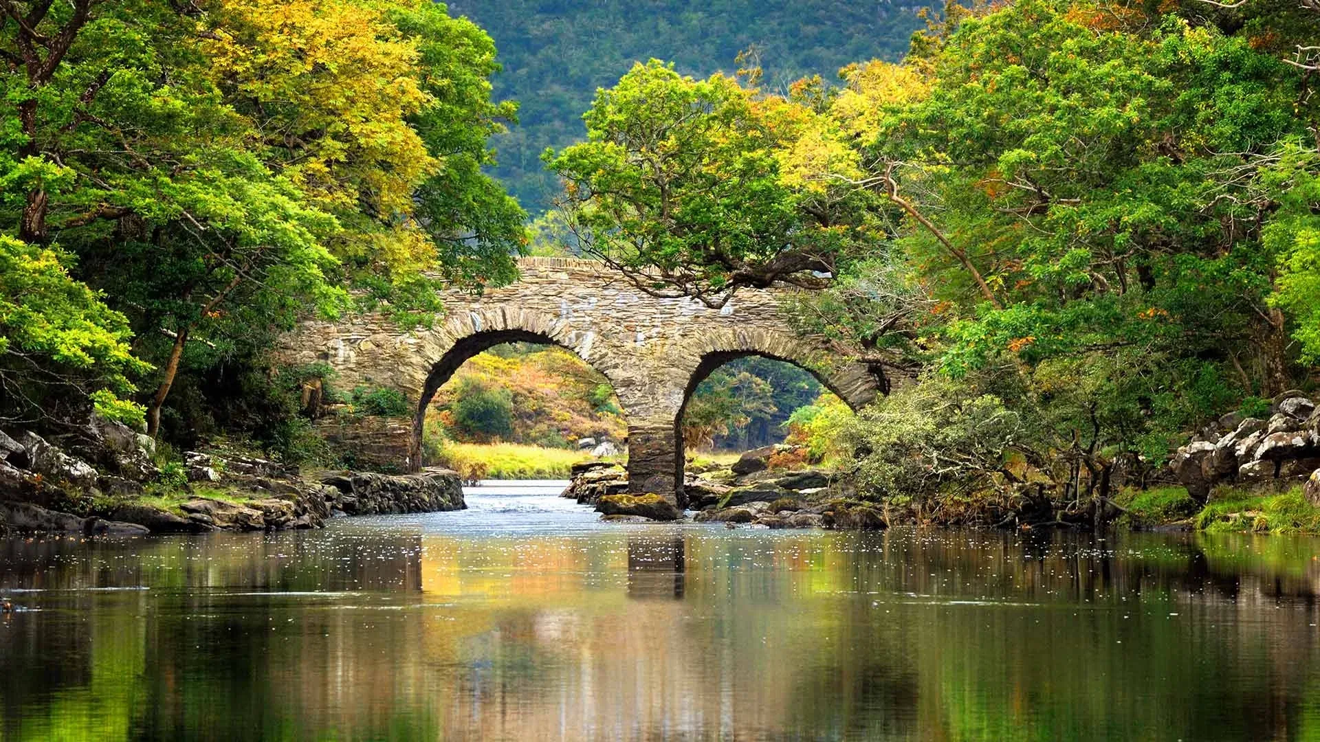 A scenic view of the National Park River