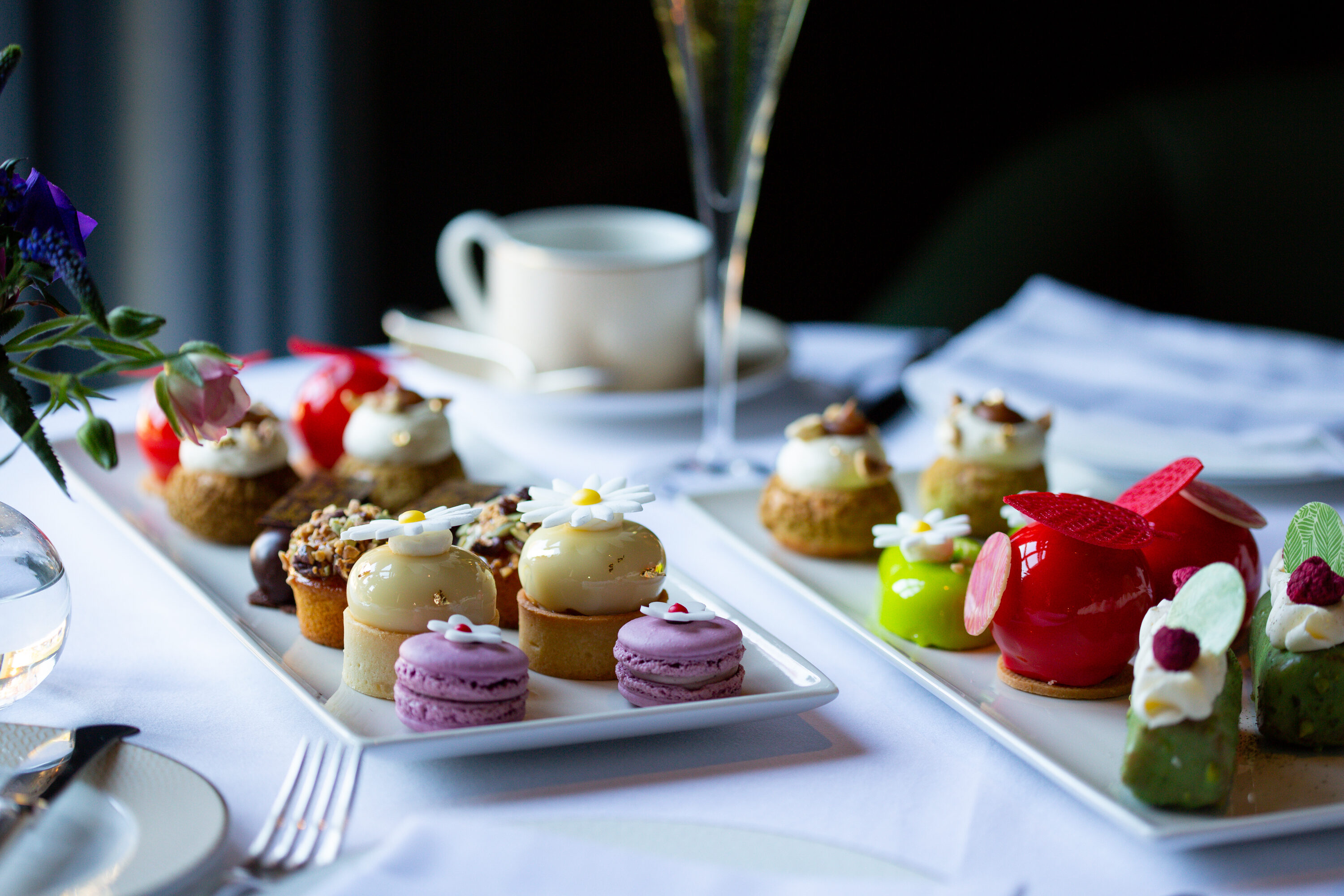 Afternoon tea & pastries.