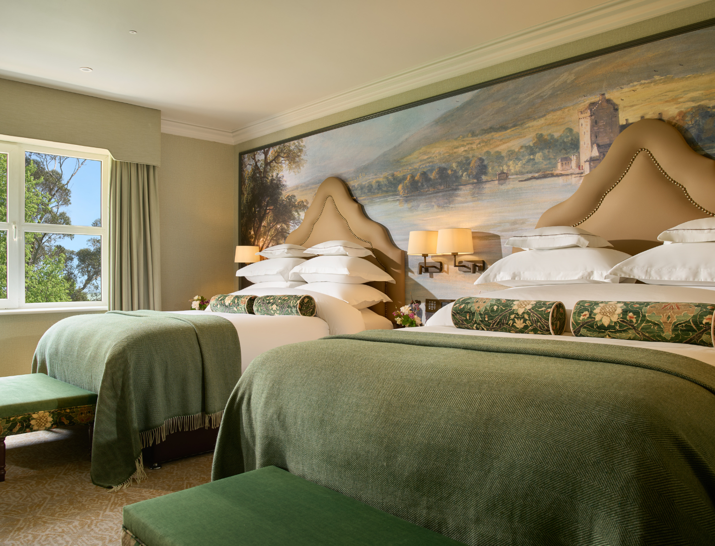 This is the Deluxe Double Double Guest Room.