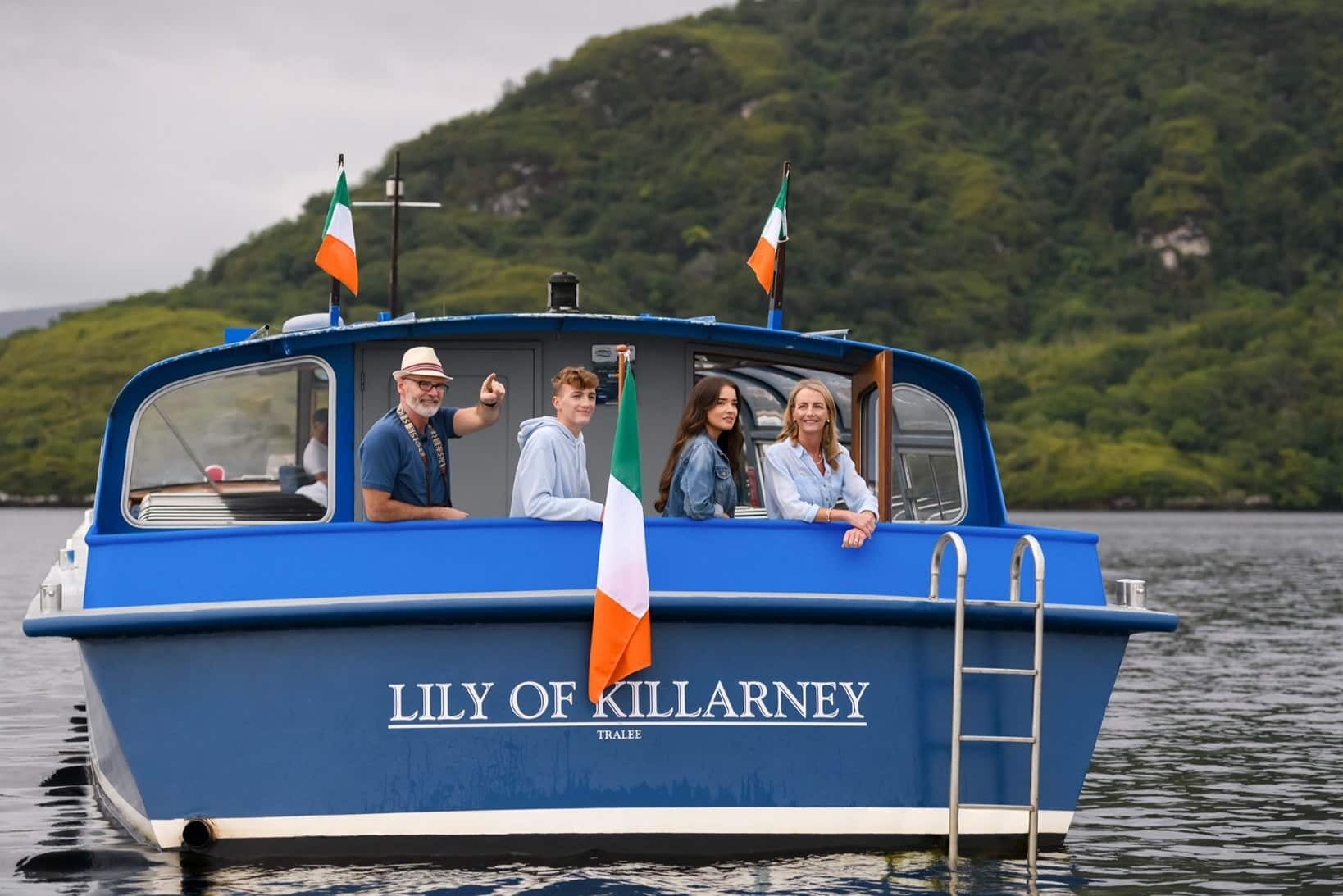 Guests enjoying the boat ride