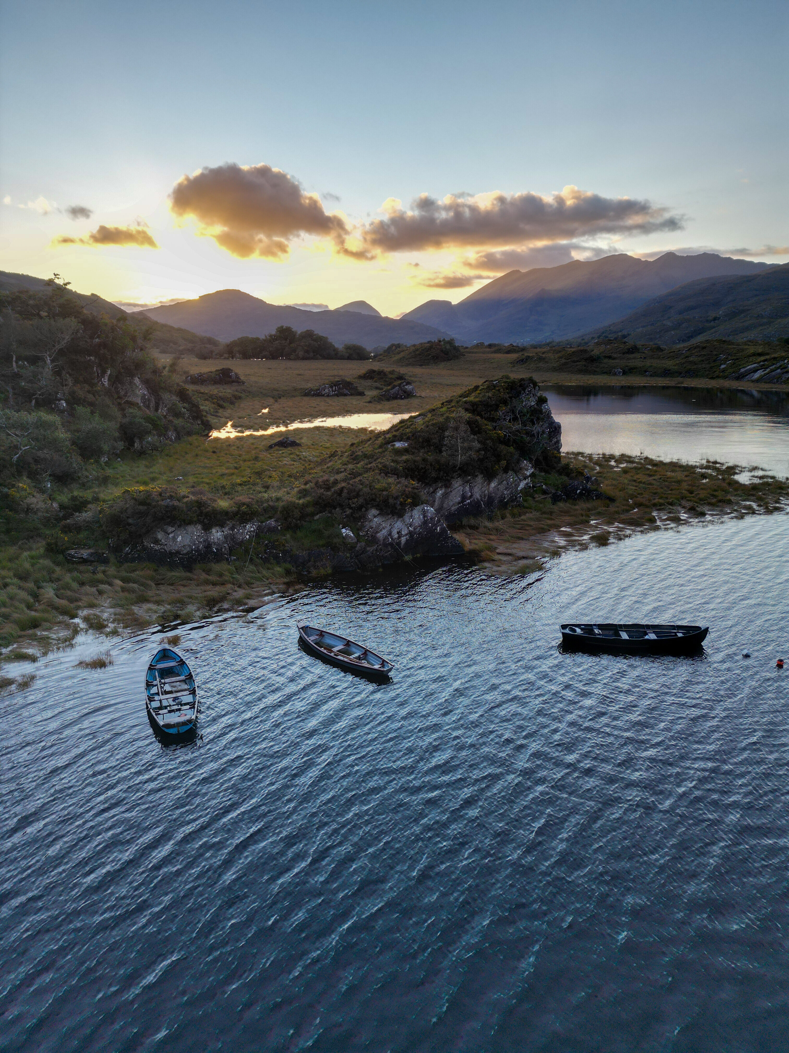A scenic top view of The Killarney National Park.