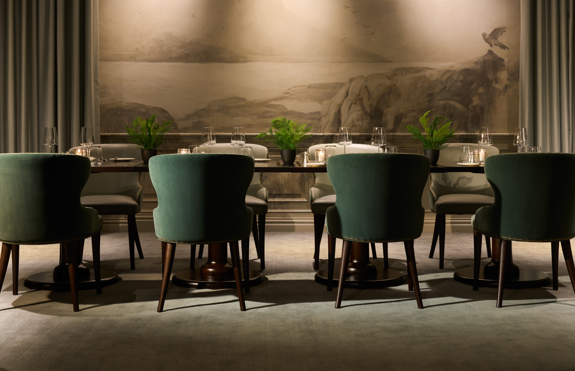 This is the Private Dining Room in The Peregrine Restaurant.