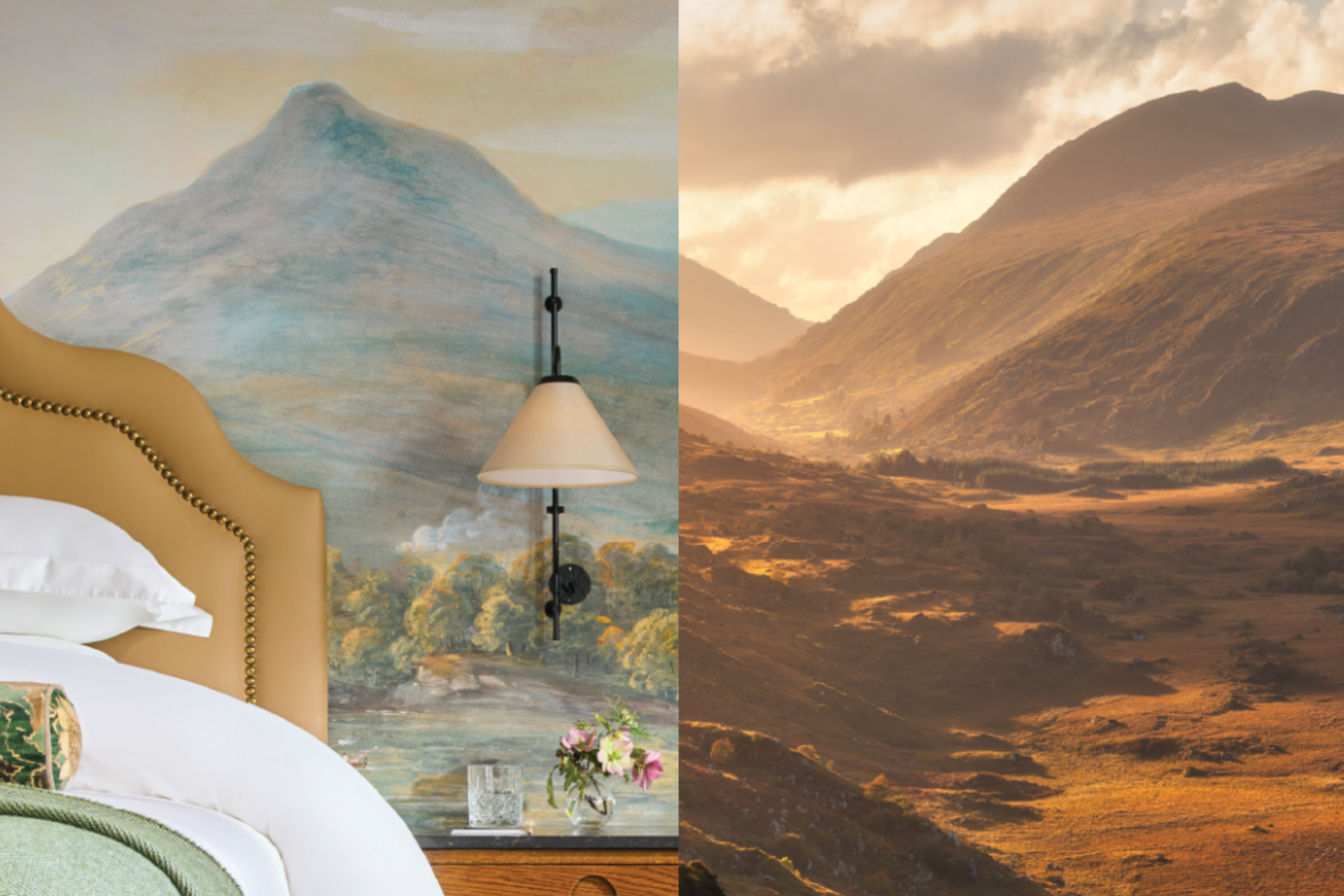 A beautiful wallpaper in Signature Suite.