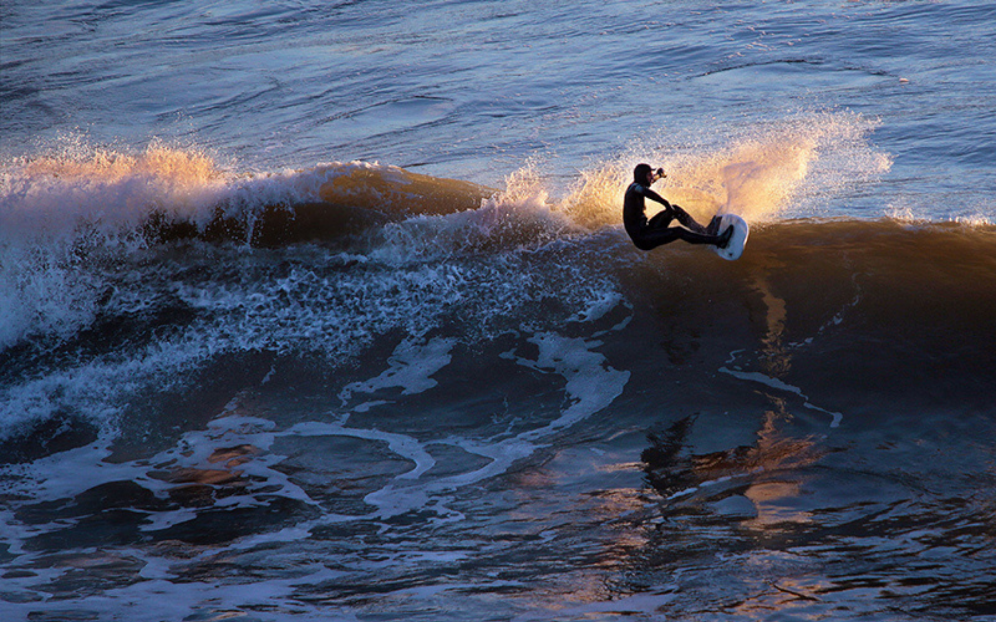 Surfing at Inch Beach