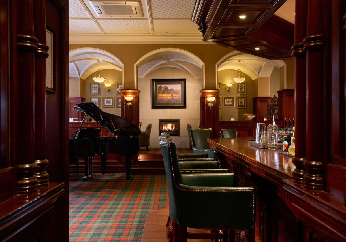 This is The Garden Bar- right Infront is the Piano and fireplace