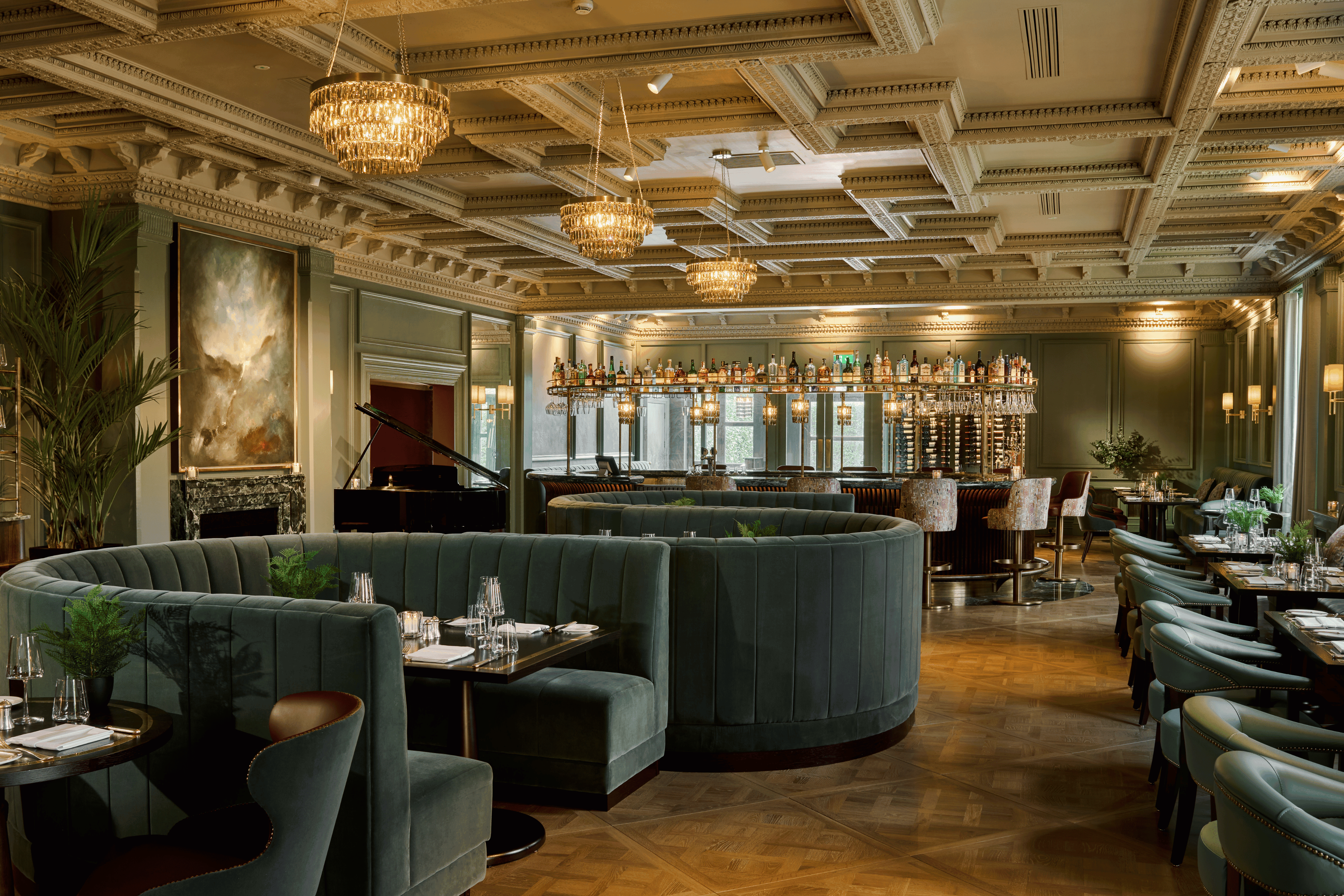 Elegant & Modern interior with warm lighting