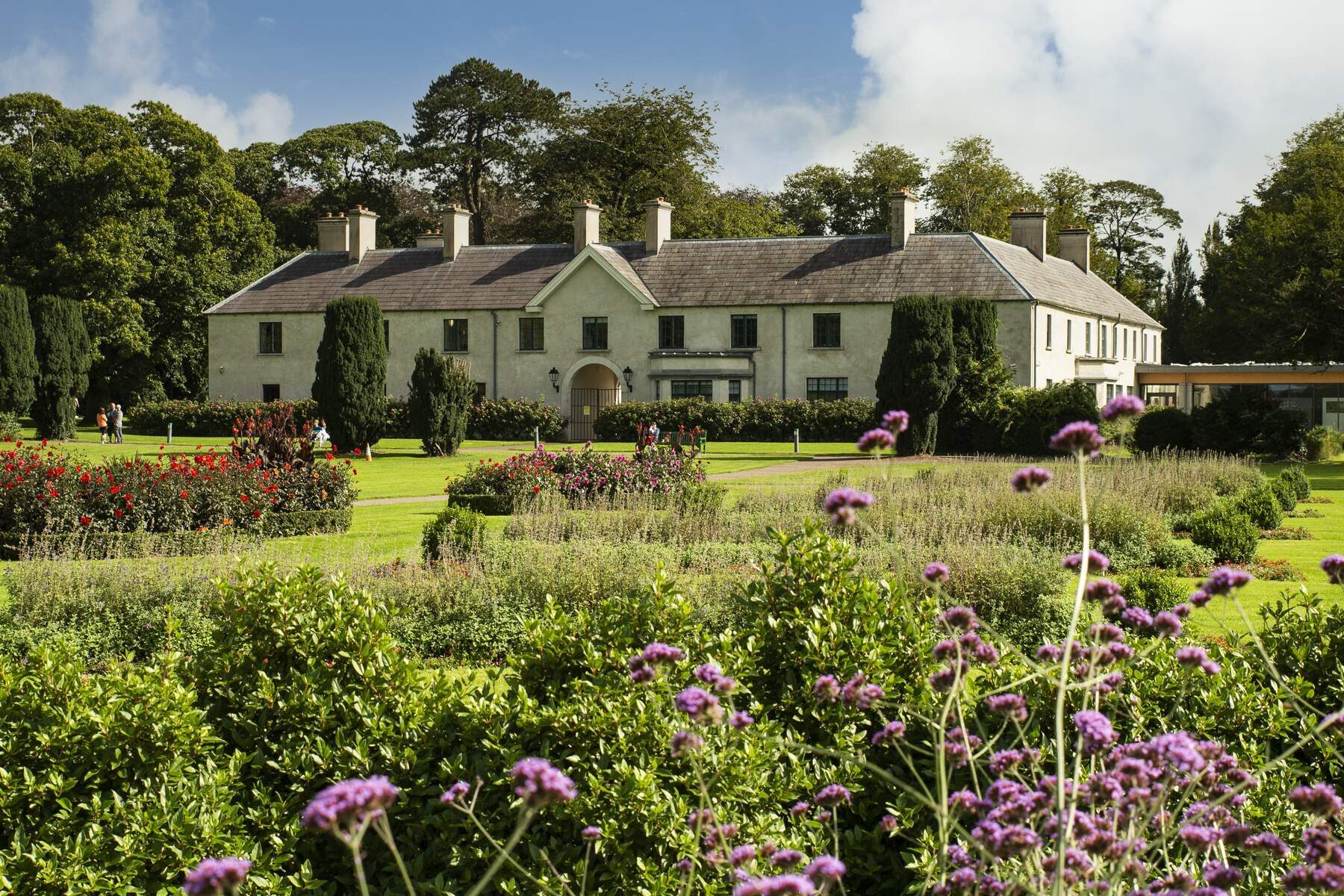 A beautiful view of The Killarney House Gardens
