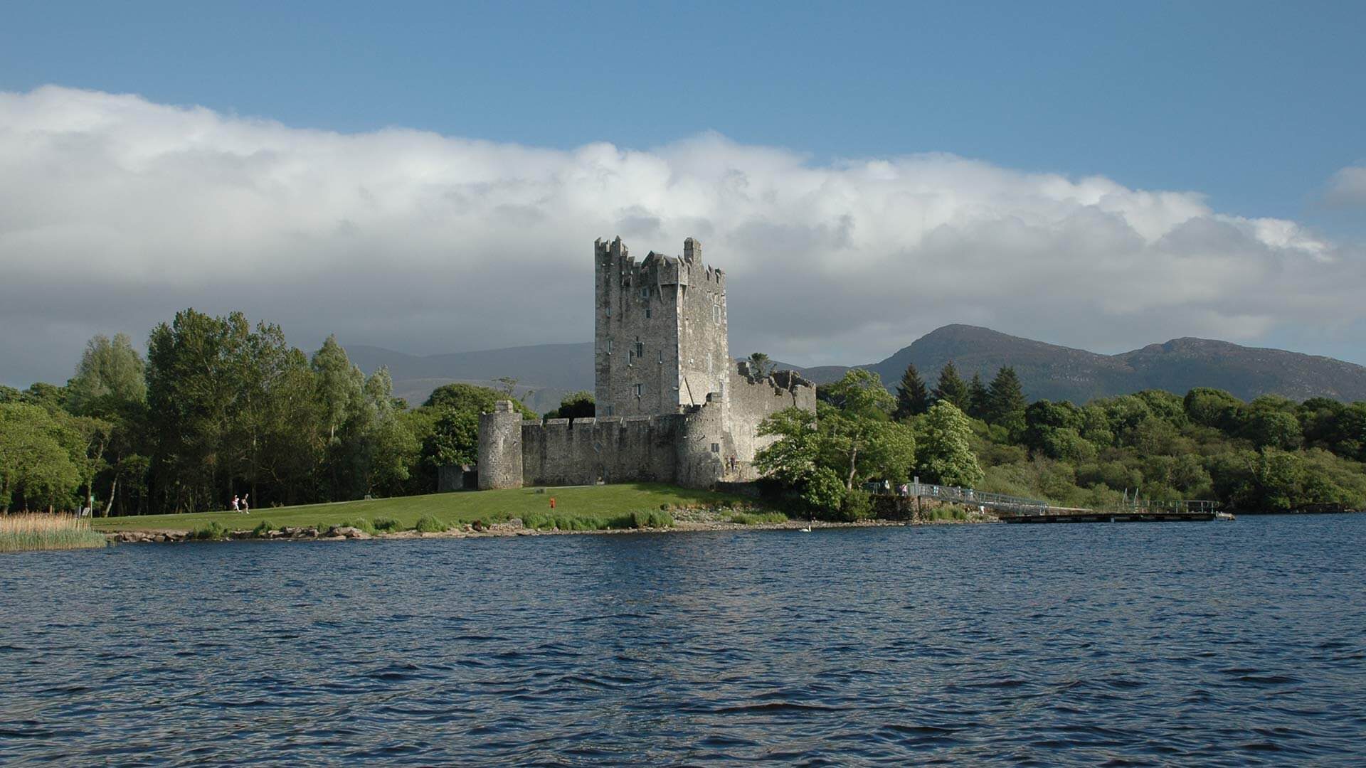 Scenic view of The Ross Castle.