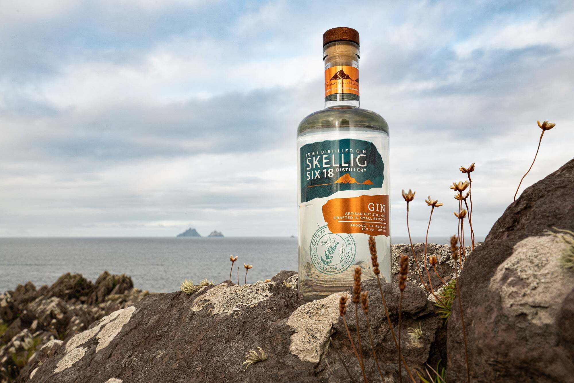This is Irish Distilled Gin: Skellig Six 18.