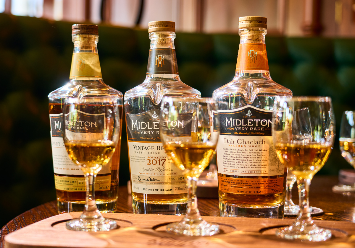 Whiskey Tasting in the Whiskey Room at The Garden Bar.